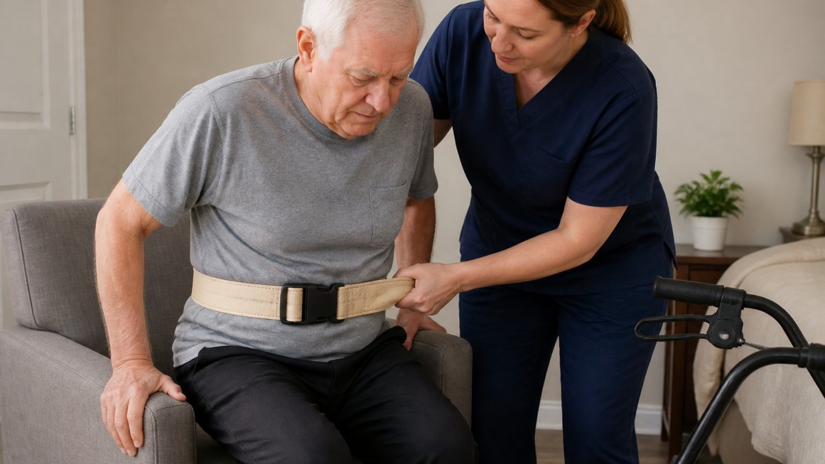 How to Safely Use a Gait Belt for Sit to Stand Transfers