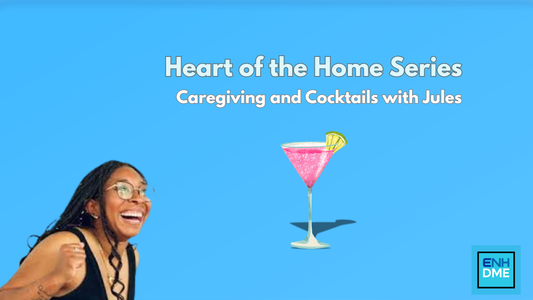 Jules, spouse caregiver and creator of Caregiving and Cocktails
