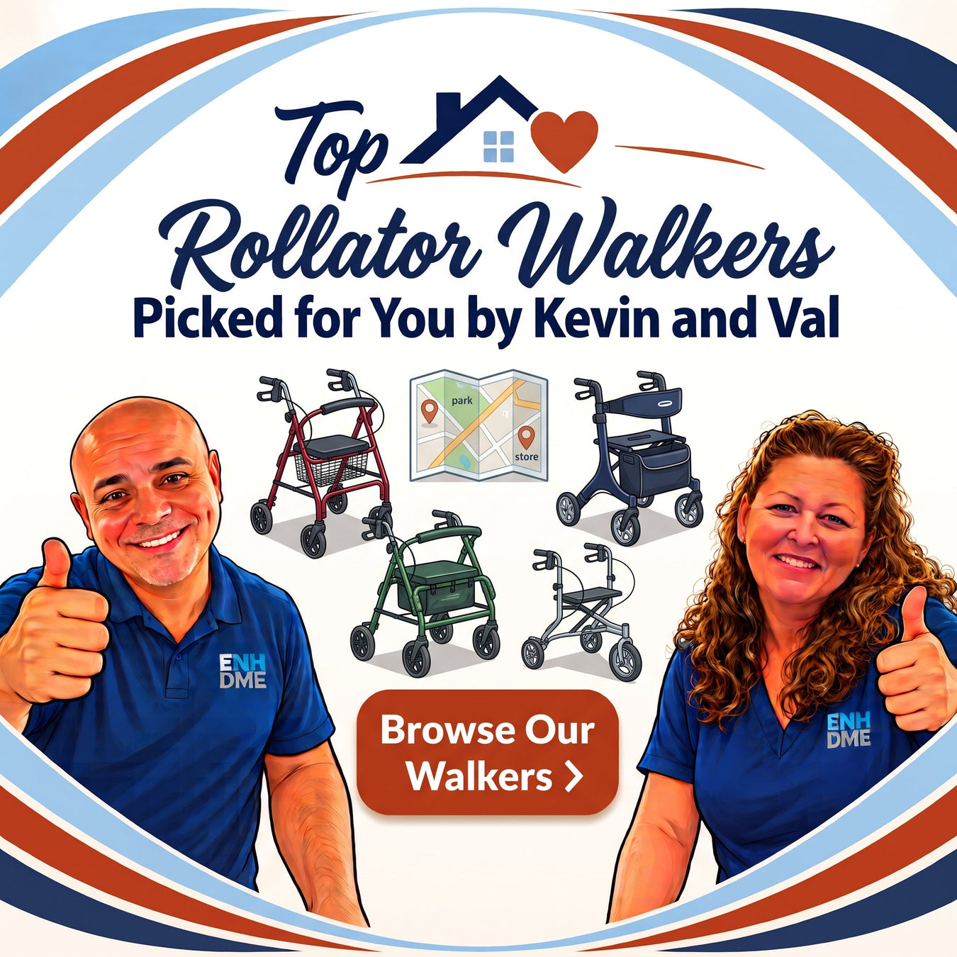Top Rollator Walkers
