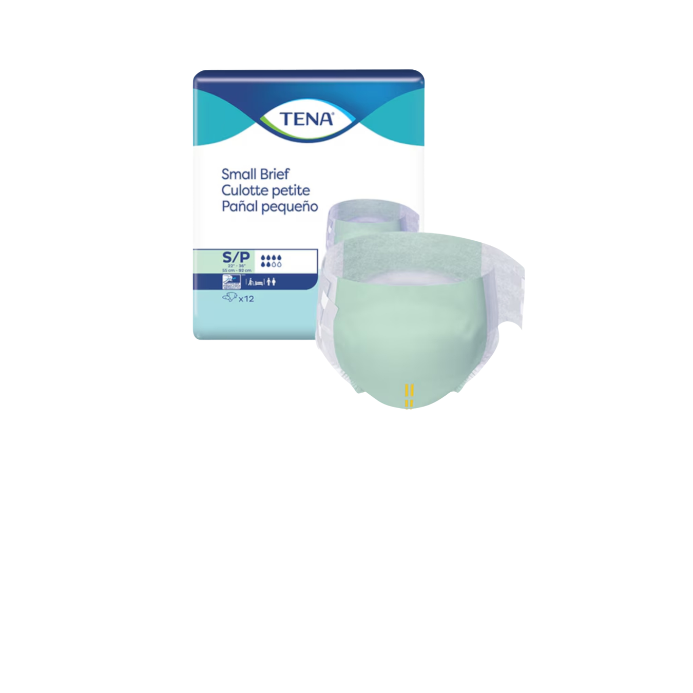 Small adult incontinence briefs