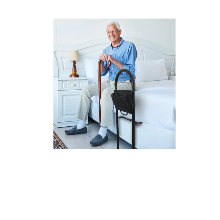 Bed rails, positioning pads, and comfort accessories for home care beds