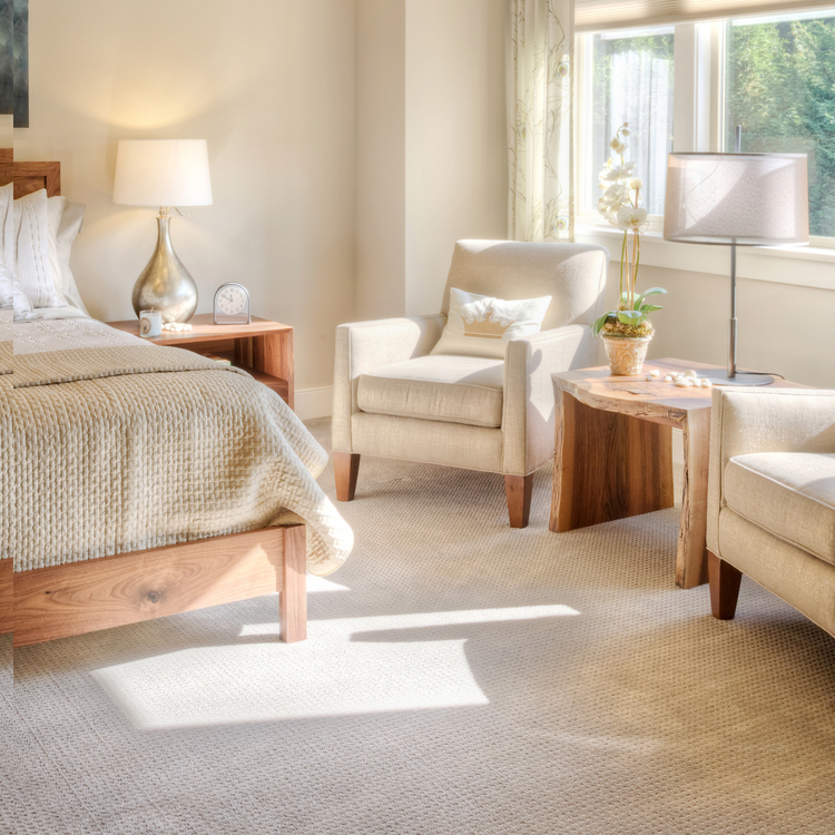 sunny bedroom setting