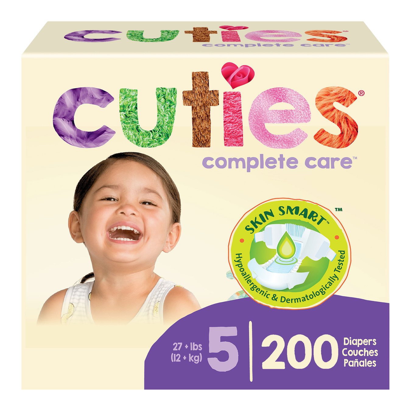 Cuties baby diapers with soft comfort and leak protection for sensitive skin