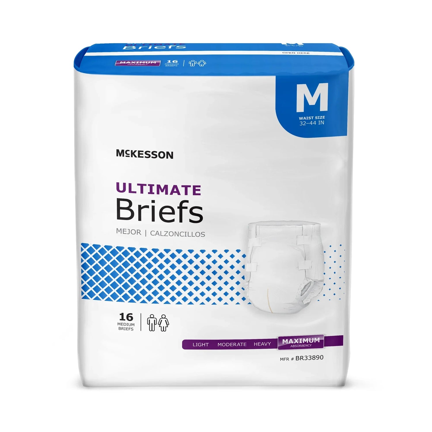 A pack of adult briefs by Mckesson
