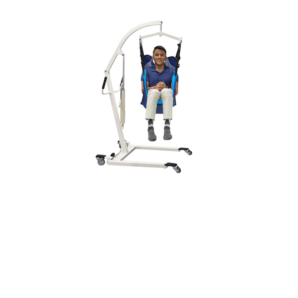 User using a lift