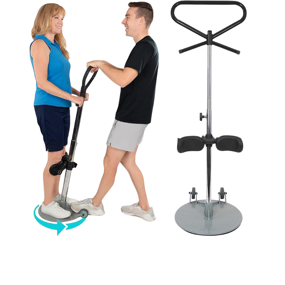 caregiver helping patient transfer