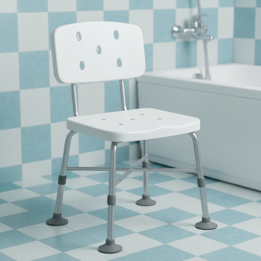 Shower Chair in Bathroom