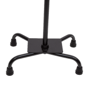Black metal stand on a white background