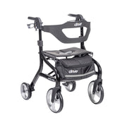 Black rollator with 'drive' branding on a white background