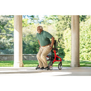 man standing up from the upright rollator by Drive
