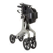 Rollator with four wheels on a white background
