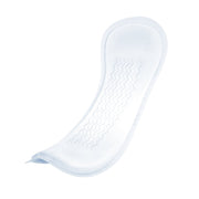 White sanitary pad on a white background