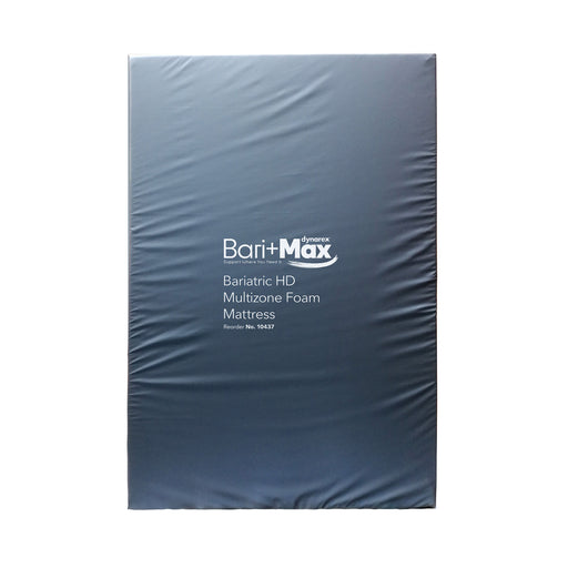 Bariatric HD Multizone Foam Mattress with Bari+Max branding on a white background