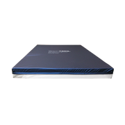Blue mattress on a white background