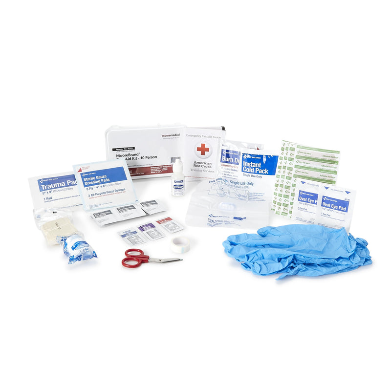 McKesson 10-Person First Aid Kit, Plastic Case
