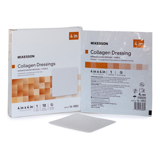 McKesson collagen dressing packaging on a white background