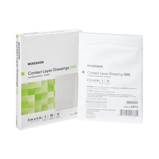 Mckesson Contact Layer Dressings ONE packaging on a white background