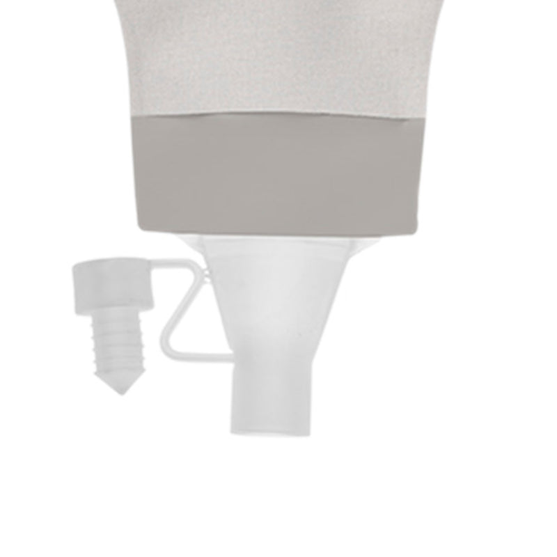 White and gray plastic component on a white background
