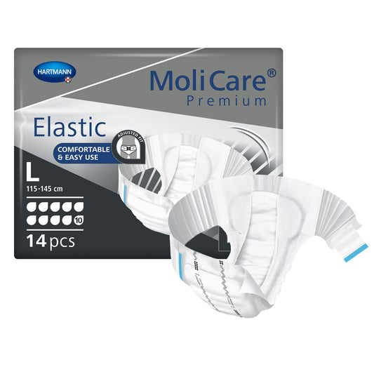 MoliCare Premium Elastic 10D – Heavy Absorbency Briefs (Large)
