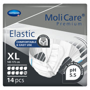 MoliCare Premium Elastic packaging with product image and branding