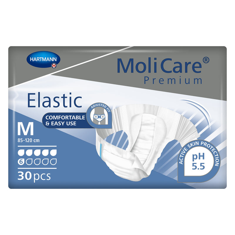 MoliCare Premium Elastic 6D – Unisex Comfort Briefs (Medium)