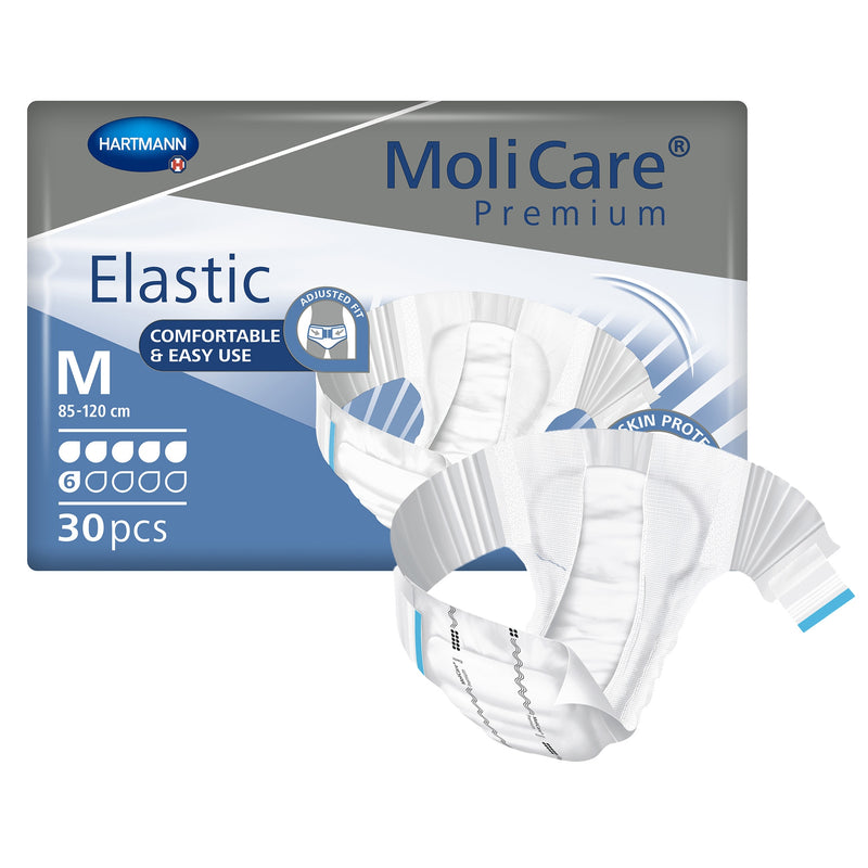 MoliCare Premium Elastic 6D – Unisex Comfort Briefs (Medium)