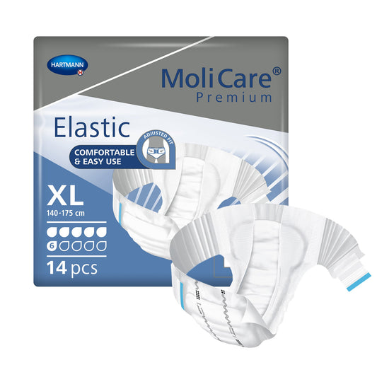 MoliCare Premium Elastic 6D – Unisex Comfort Briefs (X-Large)