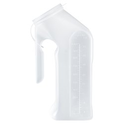 McKesson Male Urinal – 1 Qt / 1000 mL with Closure