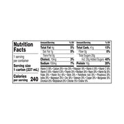 Nutrition facts label on a white background