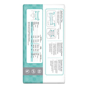 Product packaging with label on a white background