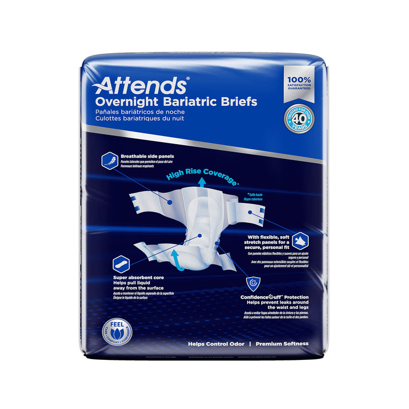 Attends Overnight Bariatric Briefs 5X-Large