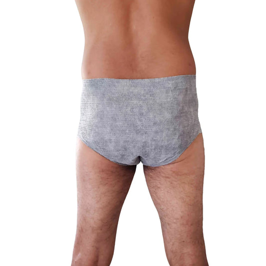Nexwear Men's Absorbent Underwear – X-Large (Gray)