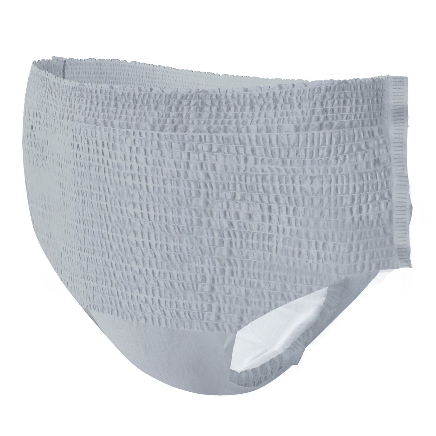 Textured gray diaper on a white background
