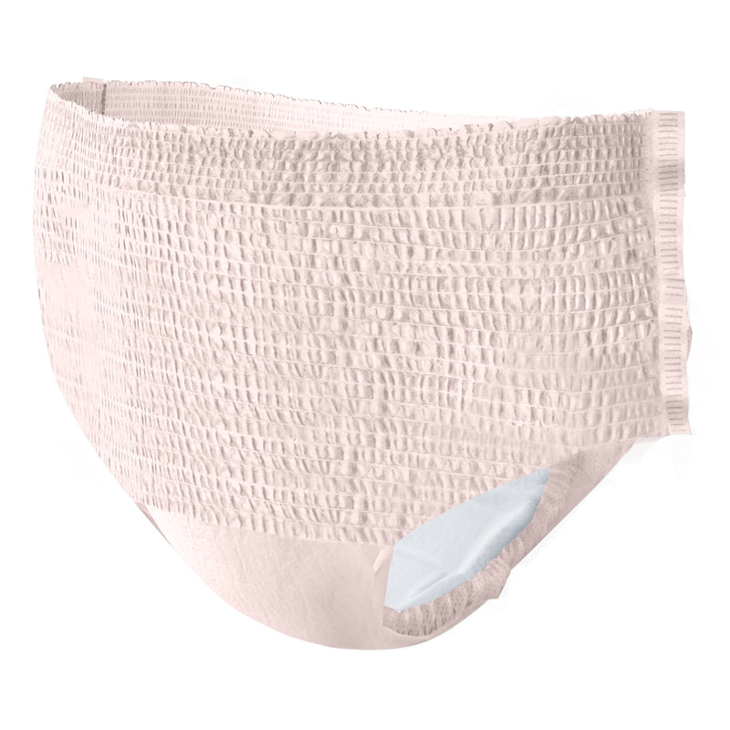 Pink textured underwear on a white background