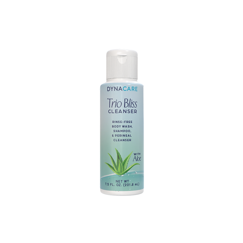 Dynacare Trio Bliss Cleanser bottle on a white background