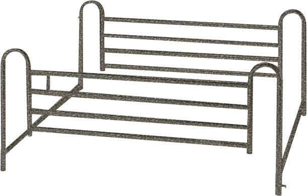 Drive Medical Telescoping Full-Length Bed Side Rail – Steel
