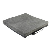 Gray cushion on a white background