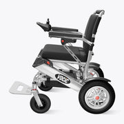 Portable electric wheelchair with 'Vocic' branding on a white background