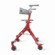 Red and gray walker on a white background