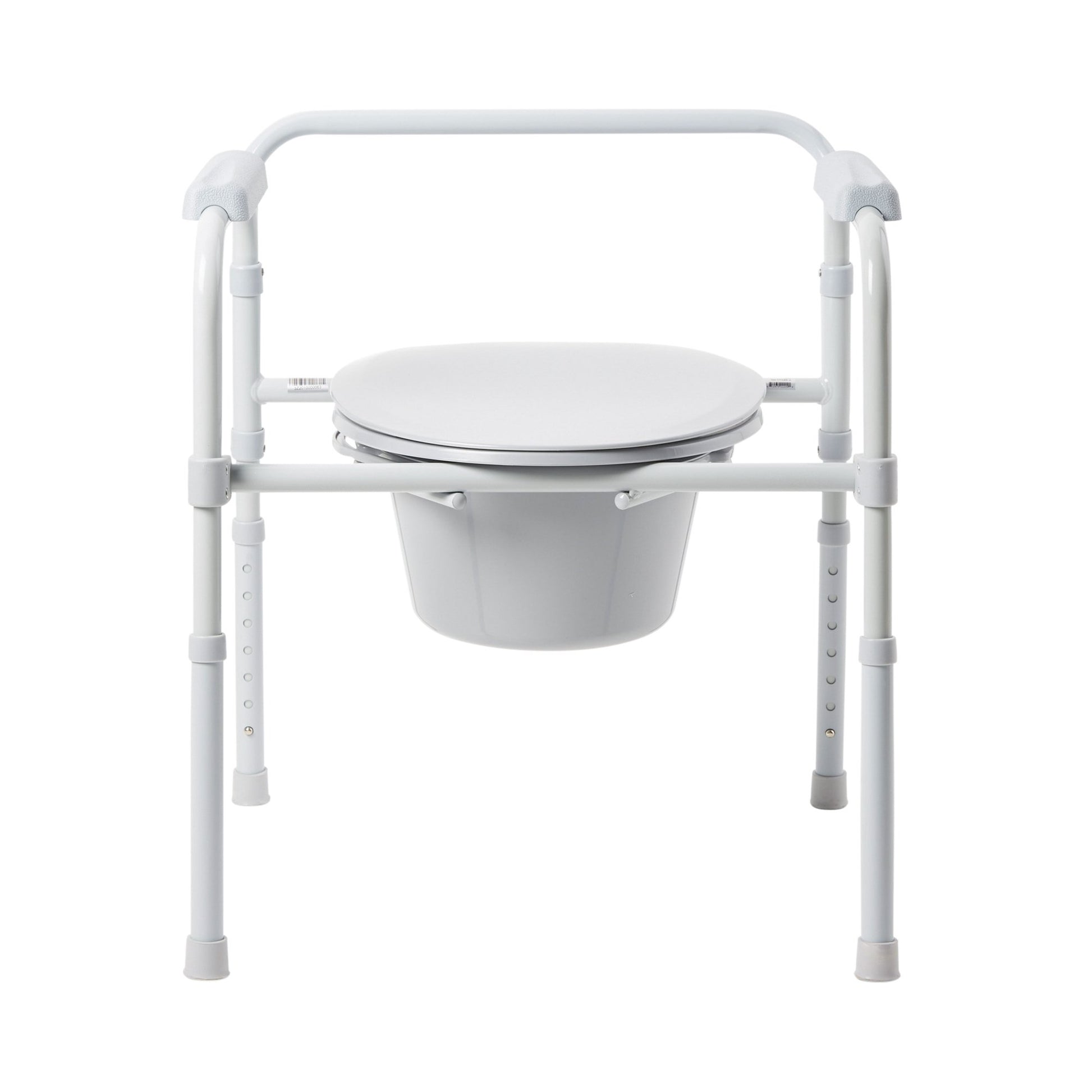 McKesson 3-in-1 Folding Steel Frame Commode with 8-Quart Bucket – 350 lb Capacity 146-11148N-4