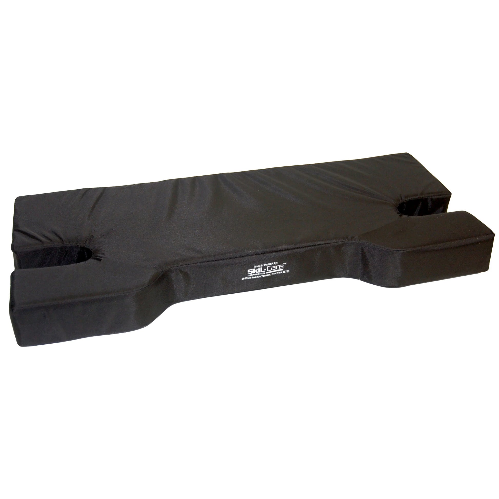 Black massage table pad with 'OK-LENE' branding on a white background