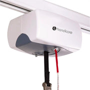 Ceiling hoist with 'handicare' branding on a white background