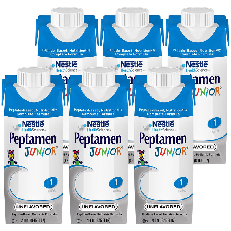 Peptamen Junior Pediatric Enteral Formula - 250 mL Unflavored for Impaired GI Function
