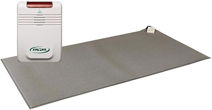 Electronic dog training collar with a mat on a white background