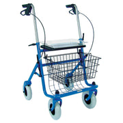 Blue steel rollator