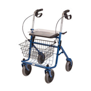 Blue steel rollator side view