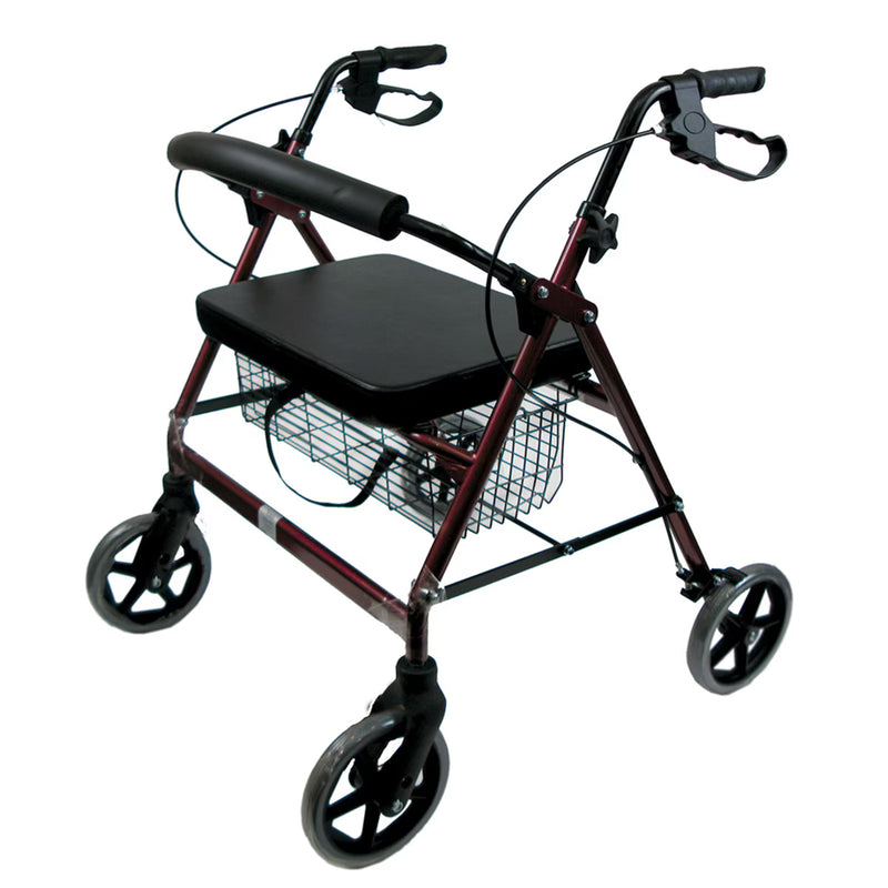 burgundy rollator