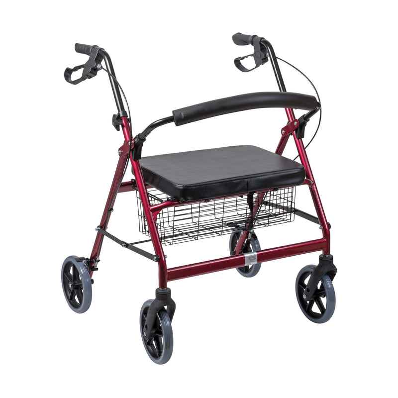 burgundy rollator