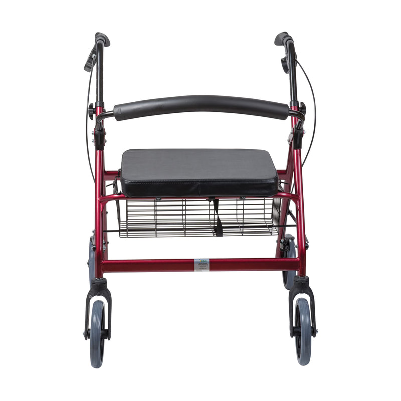 burgundy rollator