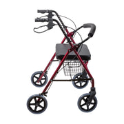 burgundy rollator side view